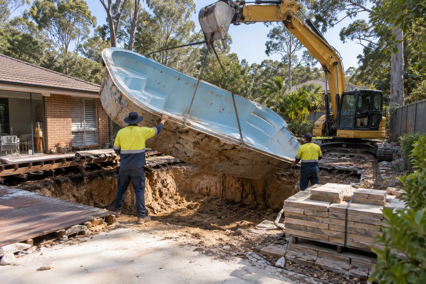Fibreglass Pool Removal